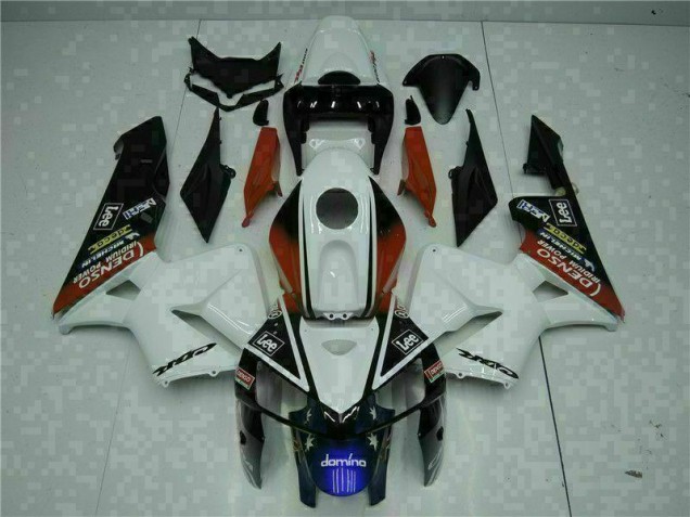 Blanco Rojo Negro Lee Carenado Honda CBR 600 RR 2005-2006 Blanco Rojo Negro Lee Carenado Honda CBR 600 RR 2005-2006