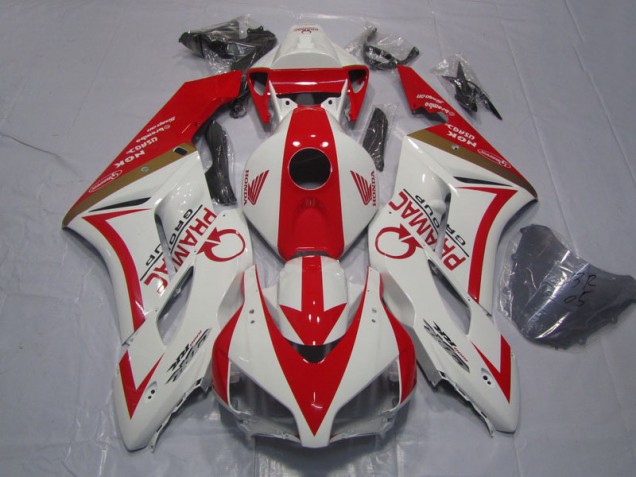Blanco Rojo PRAMAC Carenado Honda CBR 1000 RR 2004-2005 Blanco Rojo PRAMAC Carenado Honda CBR 1000 RR 2004-2005