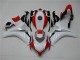 Blanco Rojo Plástico Honda CBR 1000 RR 2008-2011