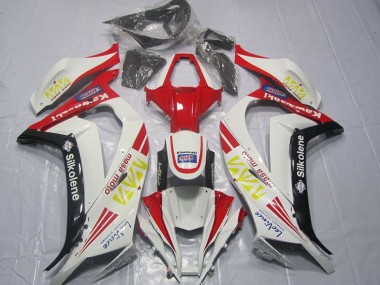 Blanco Rojo Silkolene Carenado Kawasaki ZX10R 2011-2015