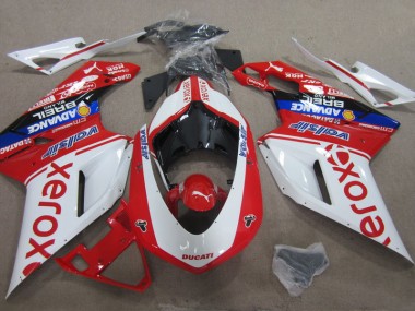 Blanco Rojo Xerox Carenado Ducati 1098 2007-2014