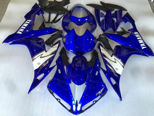 Brillante Azul Blanco Carenado Yamaha R1 2004-2006 Brillante Azul Blanco Carenado Yamaha R1 2004-2006