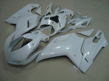 Brillante Blanco Carenado Ducati 848 1098 1198 2007-2014