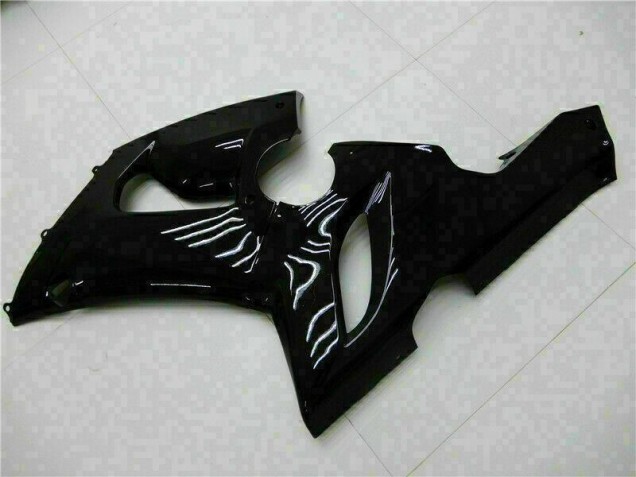 Brillante Negro Carenado Kawasaki ZX6R 2005-2006 Brillante Negro Carenado Kawasaki ZX6R 2005-2006
