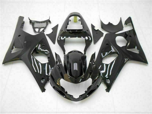 Brillante Negro Carenado Suzuki GSXR 1000 K1 2000-2002 Brillante Negro Carenado Suzuki GSXR 1000 K1 2000-2002