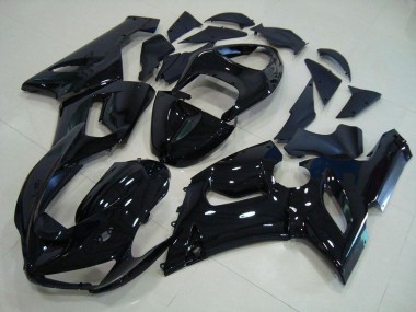 Brillante Negro Carenados Kawasaki ZX6R 2005-2006