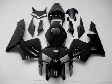 Brillante Negro Inyección Kits Carenado Honda CBR 600 RR 2005-2006