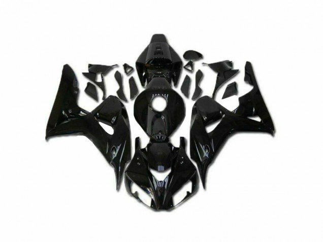 Brillante Negro Kit Completo Carenado Honda CBR 1000 RR 2006-2007 Brillante Negro Kit Completo Carenado Honda CBR 1000 RR 2006-2007