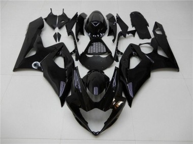 Brillante Negro Kit Completo Carenado Suzuki GSXR 1000 K5 2005-2006