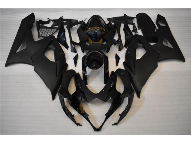 Brillante Negro Mate Carenado Suzuki GSXR 1000 K5 2005-2006 Brillante Negro Mate Carenado Suzuki GSXR 1000 K5 2005-2006