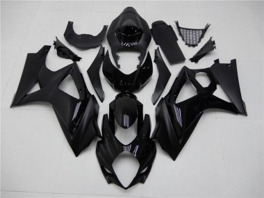 Brillante Negro Mate Carenado Suzuki GSXR 1000 K7 2007-2008