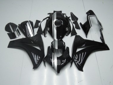 Brillante Negro con Plata Raya Carenado Honda CBR 1000 RR 2008-2011