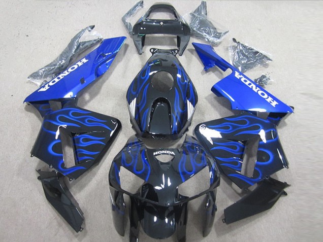 Llama azul negra Carenado Honda CBR 600 RR 2005-2006 Llama azul negra Carenado Honda CBR 600 RR 2005-2006