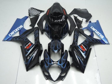 Llama azul negra Carenado Suzuki GSXR 1000 K7 2007-2008