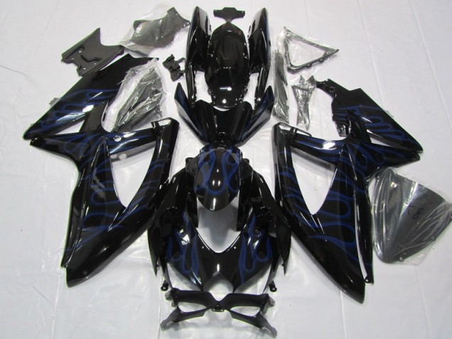 Llama azul negra Carenado Suzuki GSXR 600 K8 2008-2010