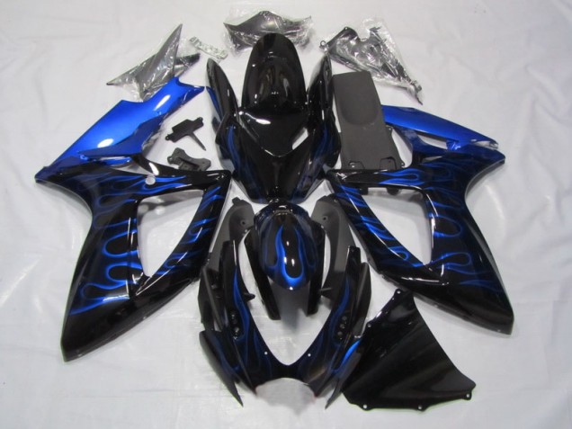 Llama azul negra Carenado Suzuki GSXR 750 K6 2006-2007 Llama azul negra Carenado Suzuki GSXR 750 K6 2006-2007