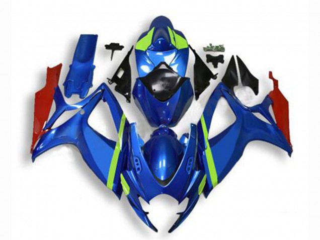 Carenados Moto Suzuki GSXR 600/750 2006-2007 - Azul Verde Rojo