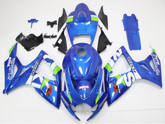 Carenados Moto Suzuki GSXR 600/750 2006-2007 - Azul Blanco Verde Rojo