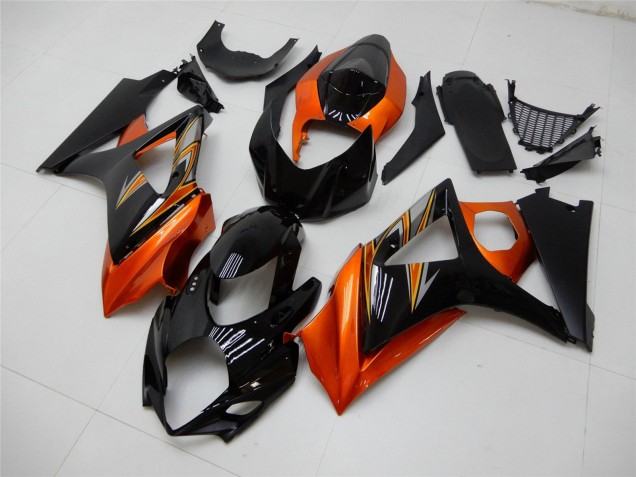 Carenado Moto Suzuki GSXR 1000 2007-2008 - Naranja Negro