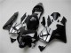Carenados Moto Honda CBR600RR 2003-2004 - Plata Negro Brillante Raya