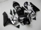 Carenados Moto Honda CBR600RR 2003-2004 - Plata Negro Brillante Raya