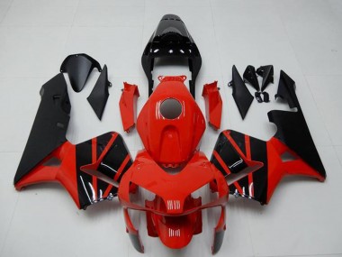 Carenados Moto Honda CBR600RR 2003-2004 - Rojo Negro Brillante OEM Estilo