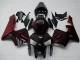 Kits Carenado Moto Honda CBR600RR 2005-2006 - Negro Brillante Rojo Llama