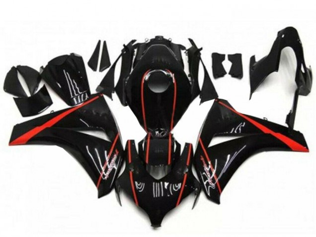 Carenados Moto Honda CBR1000RR 2008-2011 - Negro Brillante Rojo