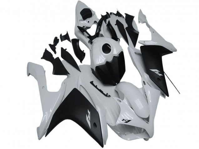 Carenado Moto Yamaha YZF R1 2007-2008 - Blanco Negro Mate