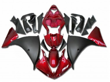 Carenados Moto Yamaha YZF R1 2009-2011 - Rojo Negro Mate