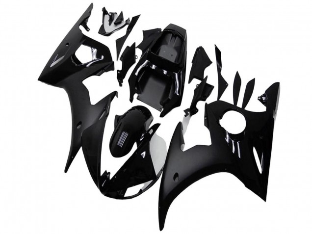 Carenados Moto Yamaha YZF R6 2003-2004 - Negro Brillante Negro Mate