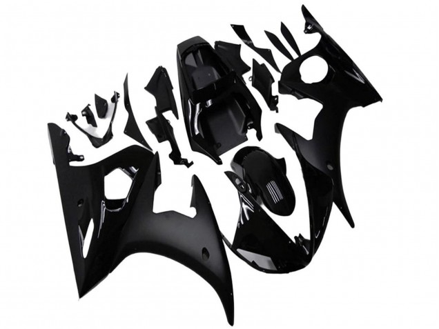 Carenados Moto Yamaha YZF R6 2003-2004 - Negro Brillante Negro Mate