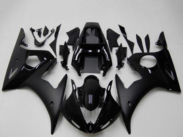 Carenados Moto Yamaha YZF R6 2003-2004 - Negro Brillante Negro Mate