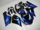 Kits Carenado Moto Kawasaki ZX6R 2005-2006 - Azul Negro Brillante