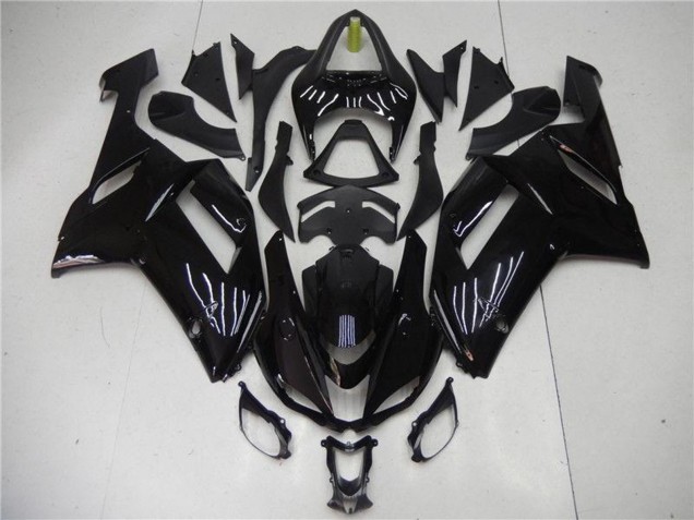 Carenado Moto ABS Kawasaki ZX6R 2007-2008 - Negro Brillante