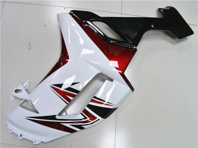 Carenados Moto Kawasaki ZX6R 2007-2008 - Blanco Negro Rojo