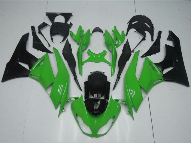 Kits Carenado Moto Kawasaki ZX6R 2009-2012 - Verde Negro Brillante