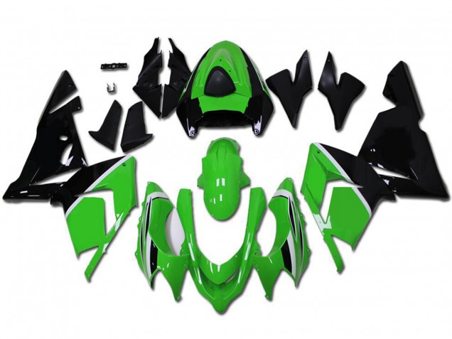 Carenados Moto Kawasaki ZX10R 2004-2005 - Verde Negro Brillante