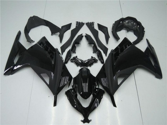 Carenados Moto Kawasaki Ninja 300 EX300R 2013-2024 - Negro Brillante Negro Mate