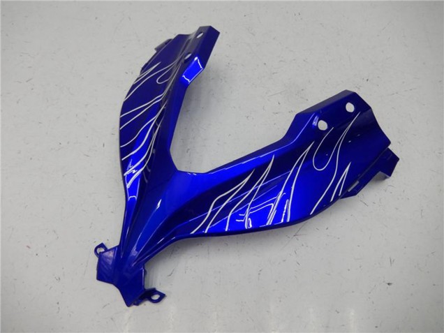 Carenados Moto Kawasaki Ninja 300 EX300R 2013-2017 - Azul Negro Blanco Llama