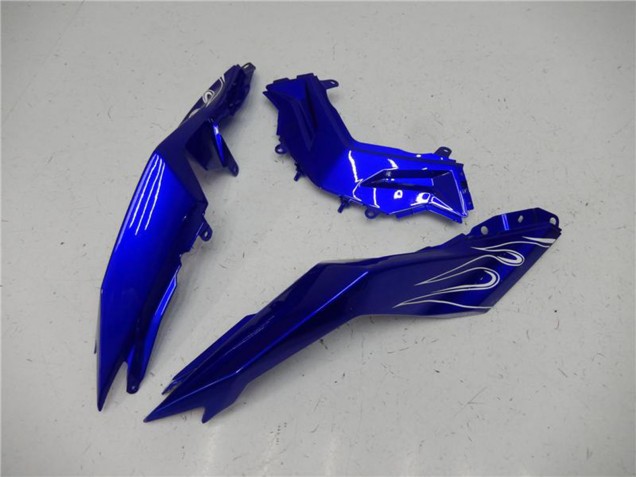 Carenados Moto Kawasaki Ninja 300 EX300R 2013-2017 - Azul Negro Blanco Llama