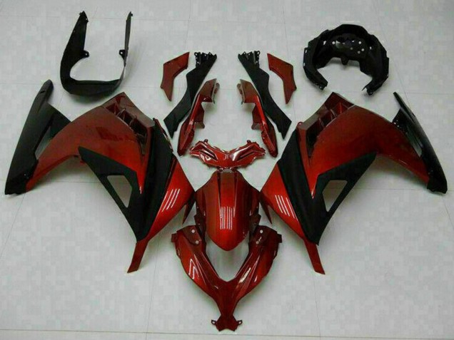 Carenados Moto Kawasaki Ninja 300 EX300R 2013-2017 - Rojo Negro