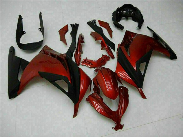 Carenados Moto Kawasaki Ninja 300 EX300R 2013-2017 - Rojo Negro