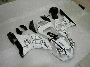 Carenados Moto Yamaha YZF R1 2000-2001 - Blanco Negro Corona Extra