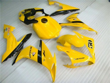 Carenados Moto Yamaha YZF R1 2004-2006 - Amarillo Negro Brillante Dunlop 50