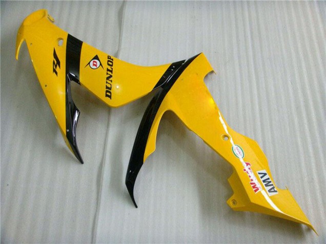 Carenados Moto Yamaha YZF R1 2004-2006 - Amarillo Negro Brillante Dunlop 50