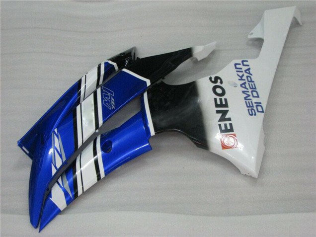 Carenados Moto Yamaha YZF R6 2008-2016 - Blanco Azul Negro ENEOS Semakin Didepan