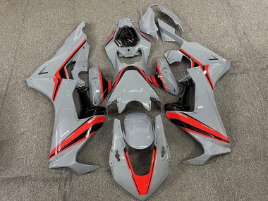 Carenados Moto Honda CBR1000RR 2017-2023 - Nardo Gris Rojo Raya