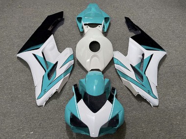 Carenados Moto Honda CBR1000RR 2004-2005 - Blanco Cian Azul Negro Brillante