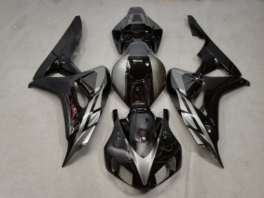 Carenados Moto Honda CBR1000RR 2006-2007 - Plata Negro Brillante